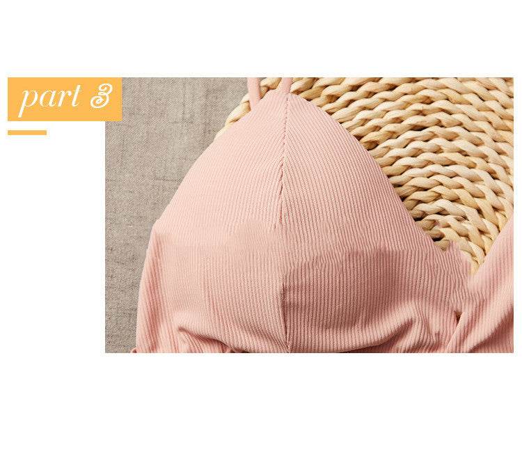 French Triangle Cup Bra Without Steel Ring - MYLUXURY LANE ENTERPRISE