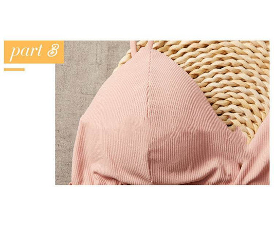French Triangle Cup Bra Without Steel Ring - MYLUXURY LANE ENTERPRISE