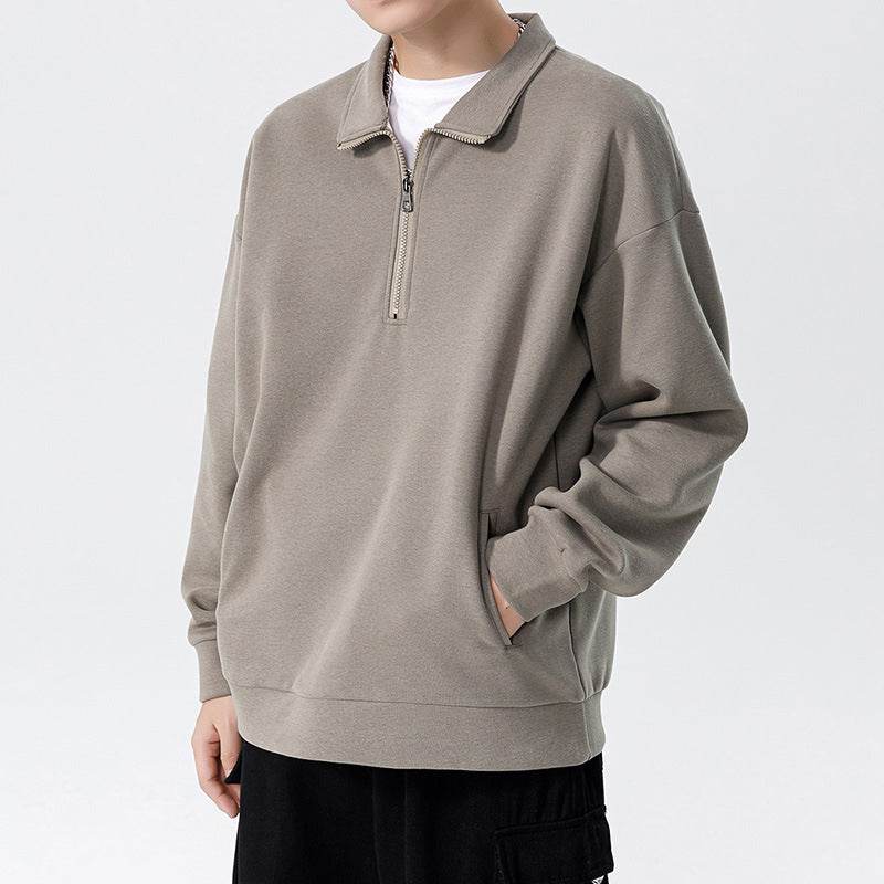 Men's Loose High Collar Men's Cotton Sweater - MYLUXURY LANE ENTERPRISE