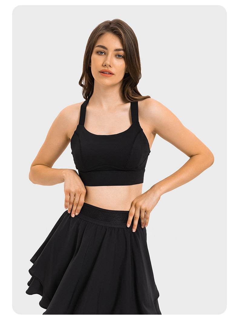 Nude Feel High Elastic Breast Holding Sports Bra Bra - MYLUXURY LANE ENTERPRISE