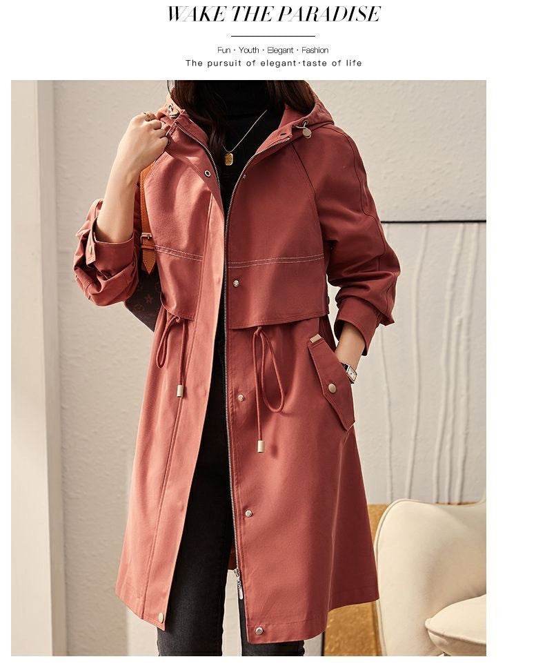 Women's Spring And Autumn Windbreaker Korean Fashion Overcoat - MYLUXURY LANE ENTERPRISE