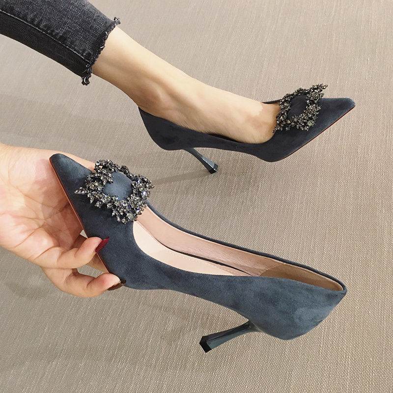 All-match French Girl With Pointed Sexy Stiletto - MYLUXURY LANE ENTERPRISE