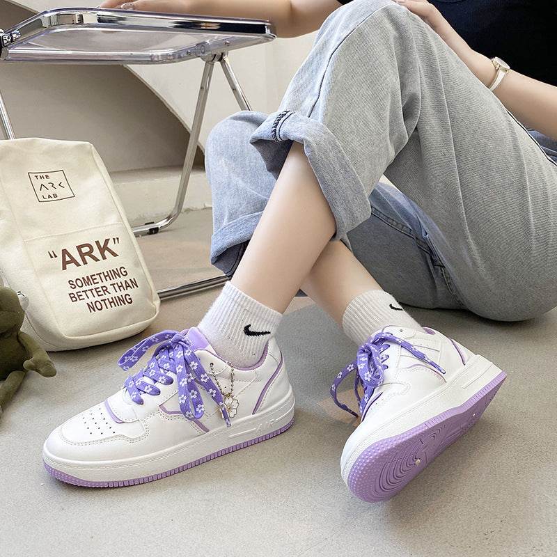 Trendy Student Macaron Girl Cute White Shoes - MYLUXURY LANE ENTERPRISE