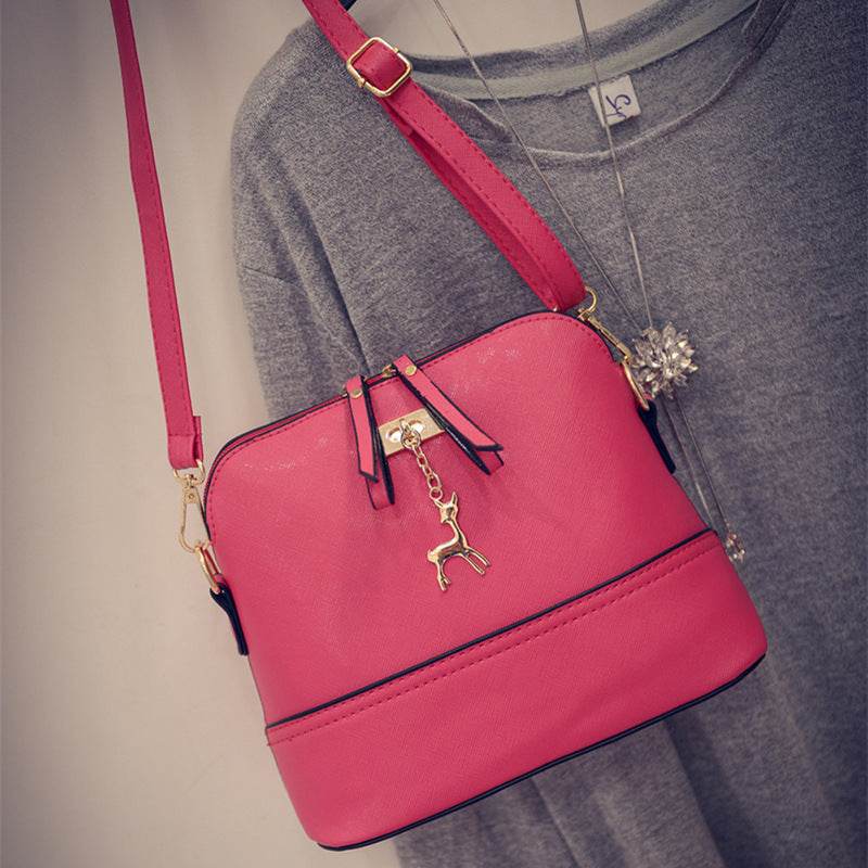 Women's Simple Toothpick Pattern Fashion Crossbody Shoulder Bag - MYLUXURY LANE ENTERPRISE