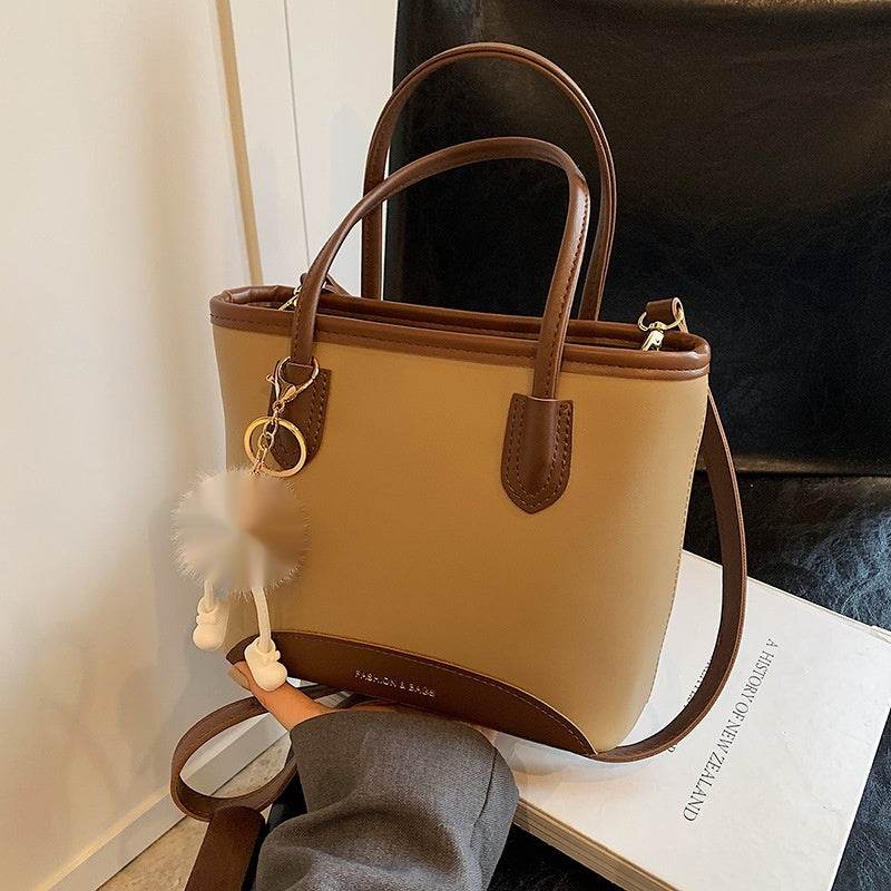High-grade Contrast Color Messenger Bag Fashion Portable - MYLUXURY LANE ENTERPRISE