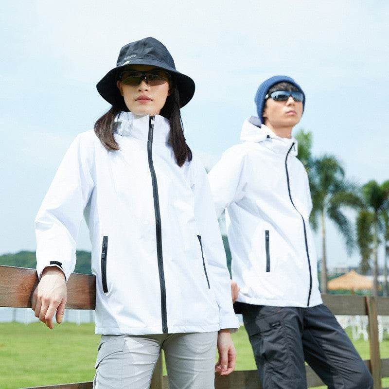 Single Layer Shell Jacket Outdoor Sports Waterproof Windproof Jacket - MYLUXURY LANE ENTERPRISE