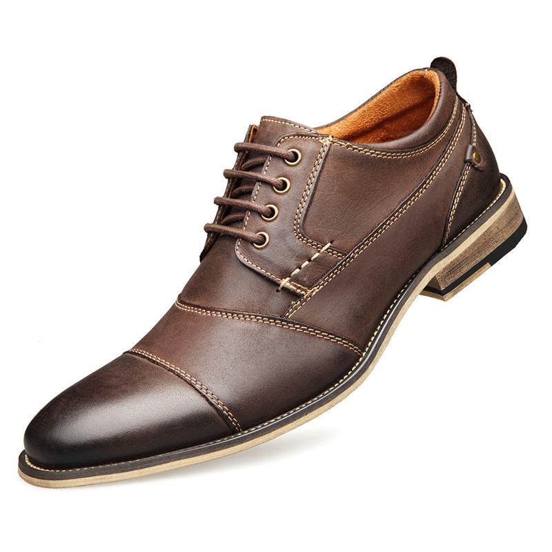 Leather lace-up casual shoes - MYLUXURY LANE ENTERPRISE