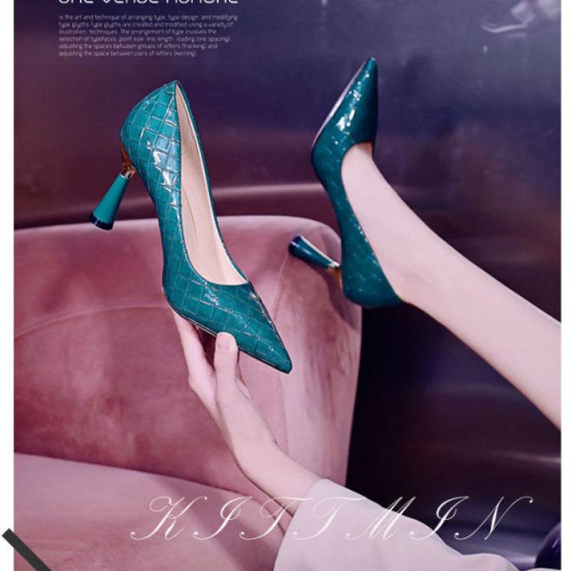 Woman High-heeled Shoes Stiletto Pointed Toe - MYLUXURY LANE ENTERPRISE