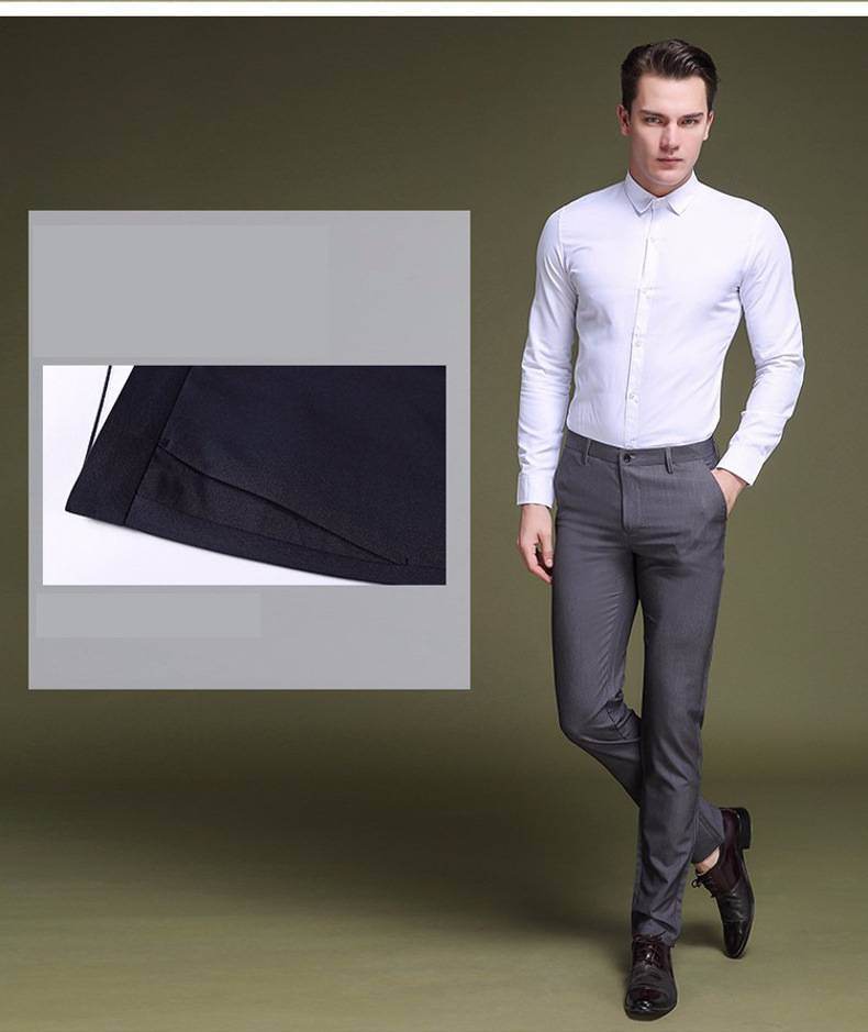 Slim-fit stretch pants with four seasons feet - MYLUXURY LANE ENTERPRISE