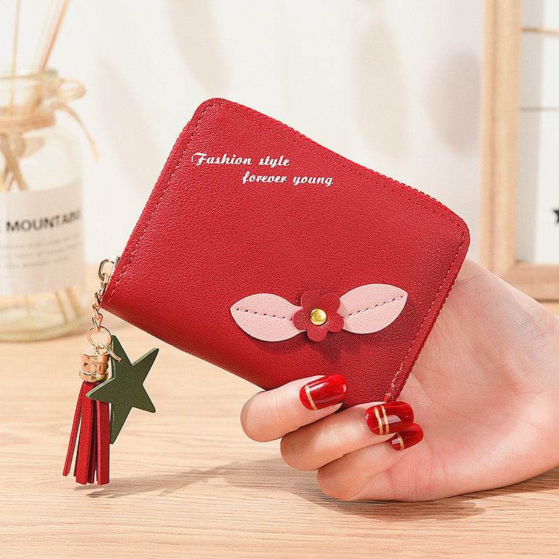 Women's Simple Flower Zipper Purse - MYLUXURY LANE ENTERPRISE