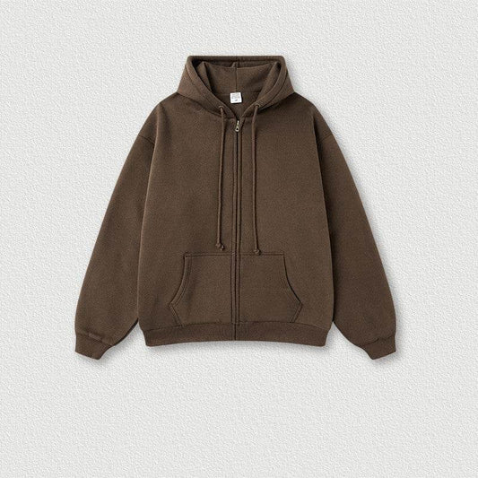 Men's Fashion Solid Color Zipper Sweater Jacket - MYLUXURY LANE ENTERPRISE