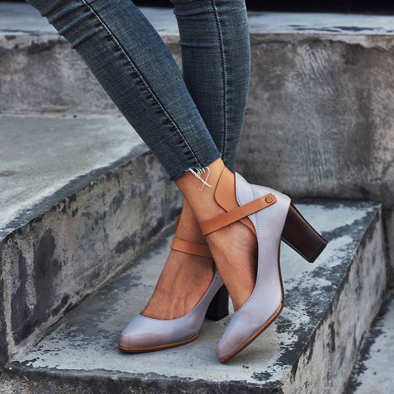 Chunky Heel High Heel Women's Sandals - MYLUXURY LANE ENTERPRISE