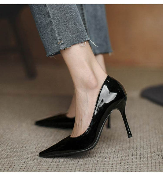 French Pointed Toe Shallow Mouth Etiquette Business Temperament Pumps - MYLUXURY LANE ENTERPRISE
