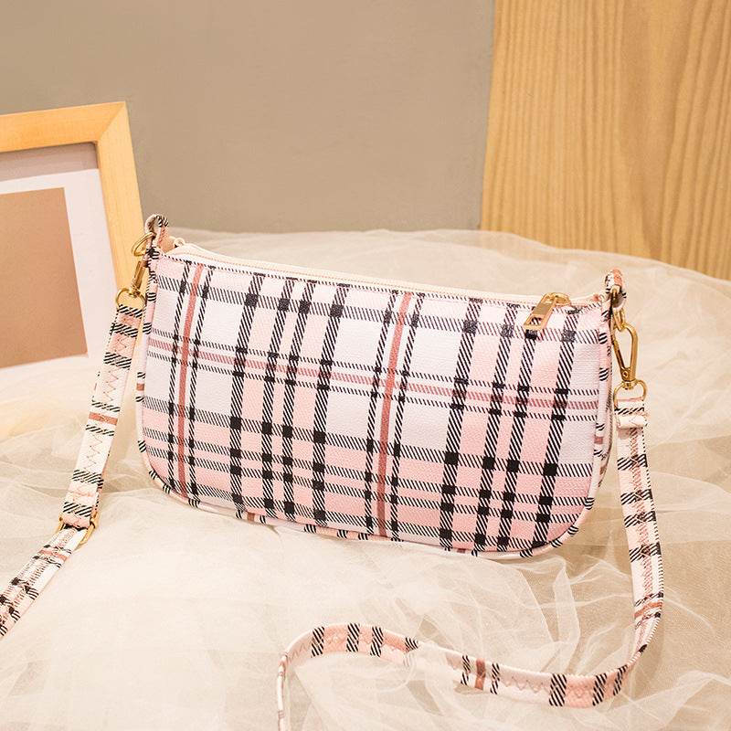 Women's Plaid Fashion Large Capacity Shoulder Bag - MYLUXURY LANE ENTERPRISE