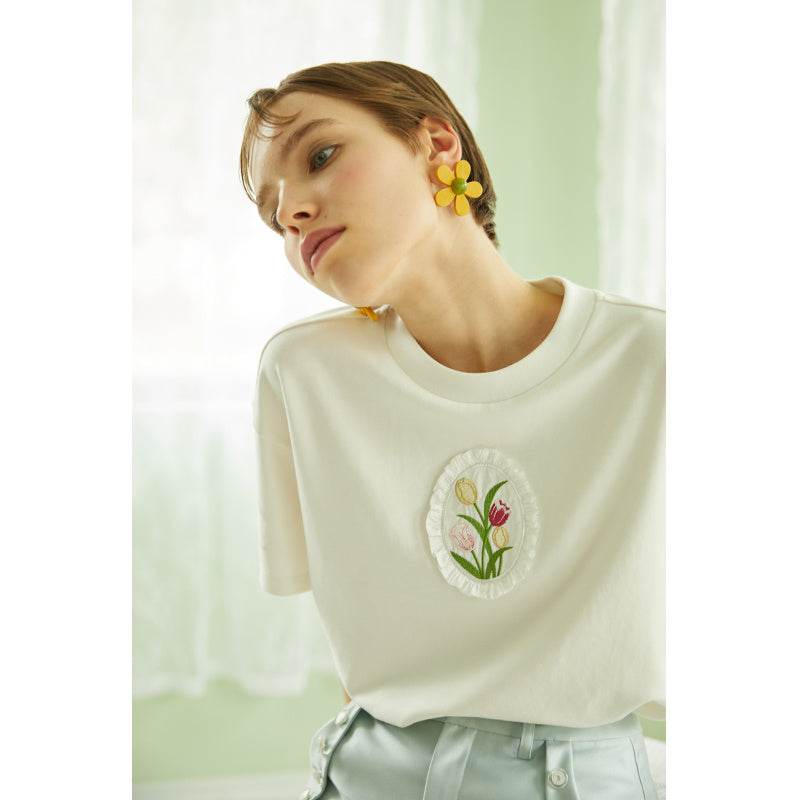 BLUE niche design T-shirt - MYLUXURY LANE ENTERPRISE