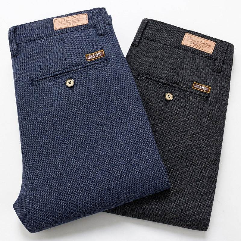 Men's Cotton And Linen Casual Pants Autumn New Business Long Pants - MYLUXURY LANE ENTERPRISE