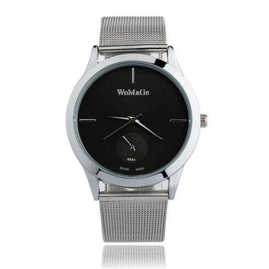 Fashion Alloy Belt Mesh Watch Unisex women's watches Minimalist Style Quartz Watch relogio feminino saat Watches for women - MYLUXURY LANE ENTERPRISE