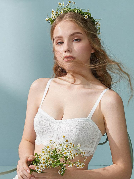 Half Cup Comfortable Lace Thin Bra - MYLUXURY LANE ENTERPRISE