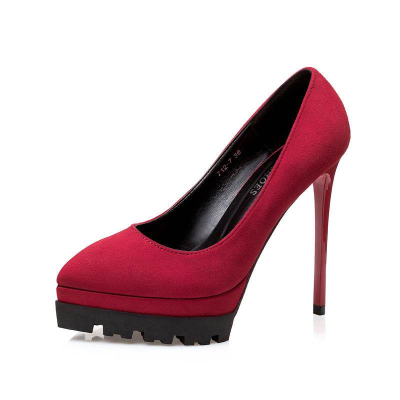 Korean Style High Heels Stiletto Professional Sexy Female Pumps - MYLUXURY LANE ENTERPRISE