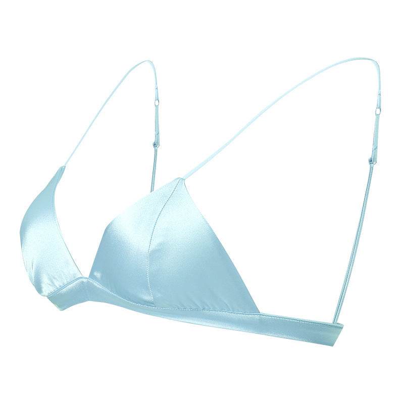 Silk Non-steel Ring Triangular Cup Invisible Underwear - MYLUXURY LANE ENTERPRISE