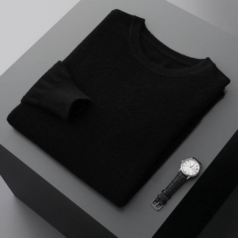 Autumn And Winter New Sweater Men's Round-neck Long-sleeved Pullover Casual Knitted - MYLUXURY LANE ENTERPRISE
