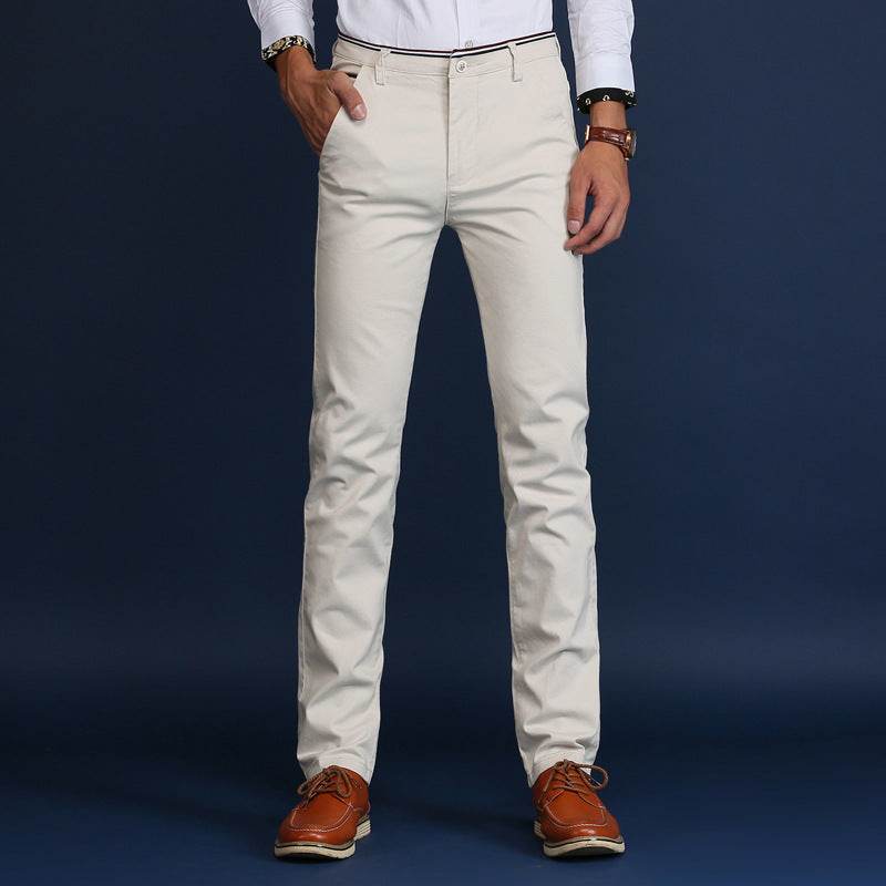 Men's straight slim elastic business youth wild men's pants - MYLUXURY LANE ENTERPRISE