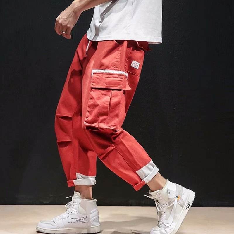Loose Straight 9 Points Hip Hop Pants - MYLUXURY LANE ENTERPRISE