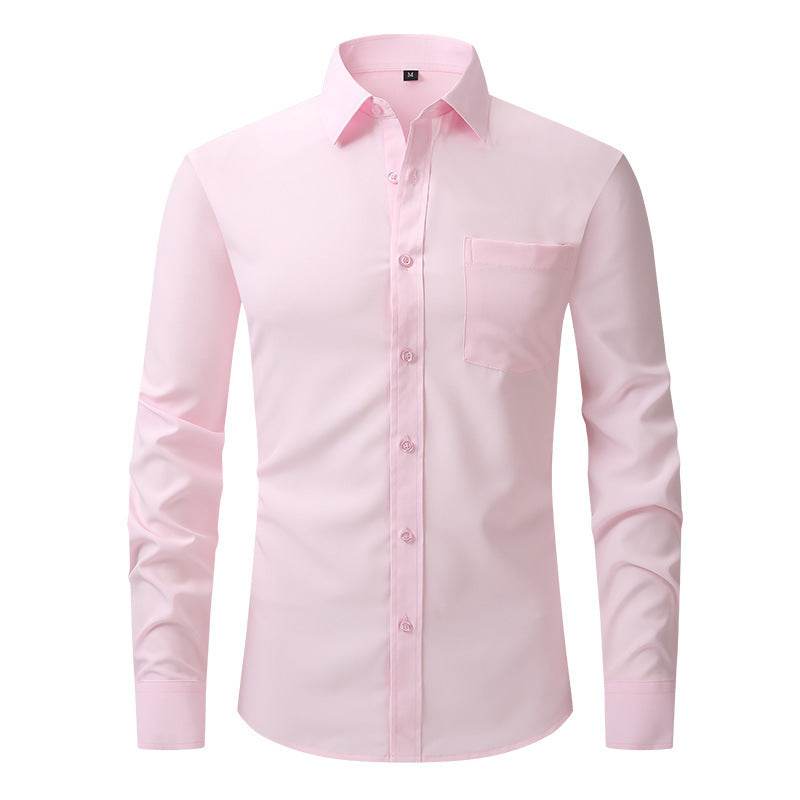 Men's Business Casual Long Sleeve Shirt - MYLUXURY LANE ENTERPRISE