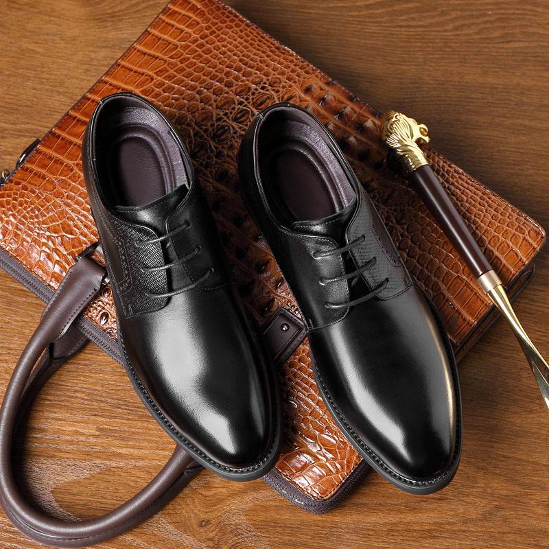 Business Formal Wear Leather Shoes Men's Pointed Casual Shoes - MYLUXURY LANE ENTERPRISE