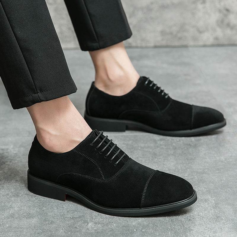 Frosted Business Casual Leather Shoes - MYLUXURY LANE ENTERPRISE