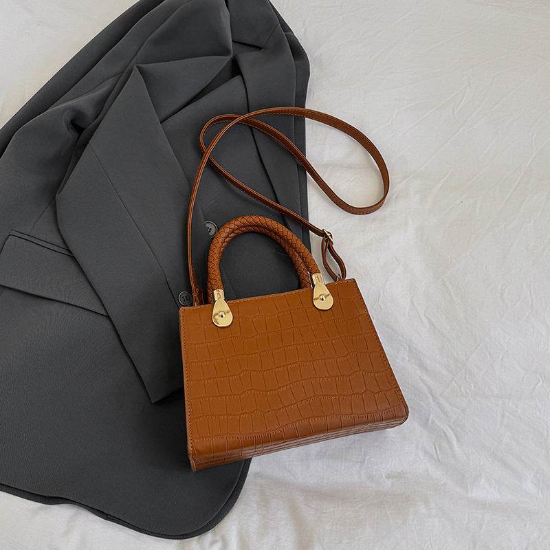 Women's Fashion Small Square Bag Solid Color - MYLUXURY LANE ENTERPRISE