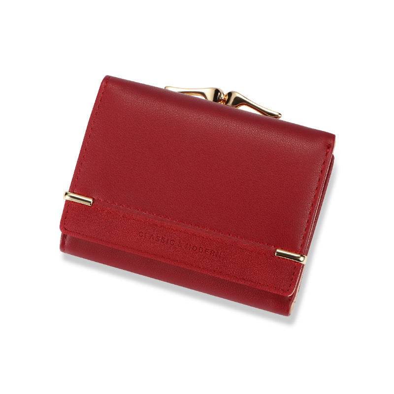 Vintage Women's Short Frosted Korean Version Zero Wallet - MYLUXURY LANE ENTERPRISE