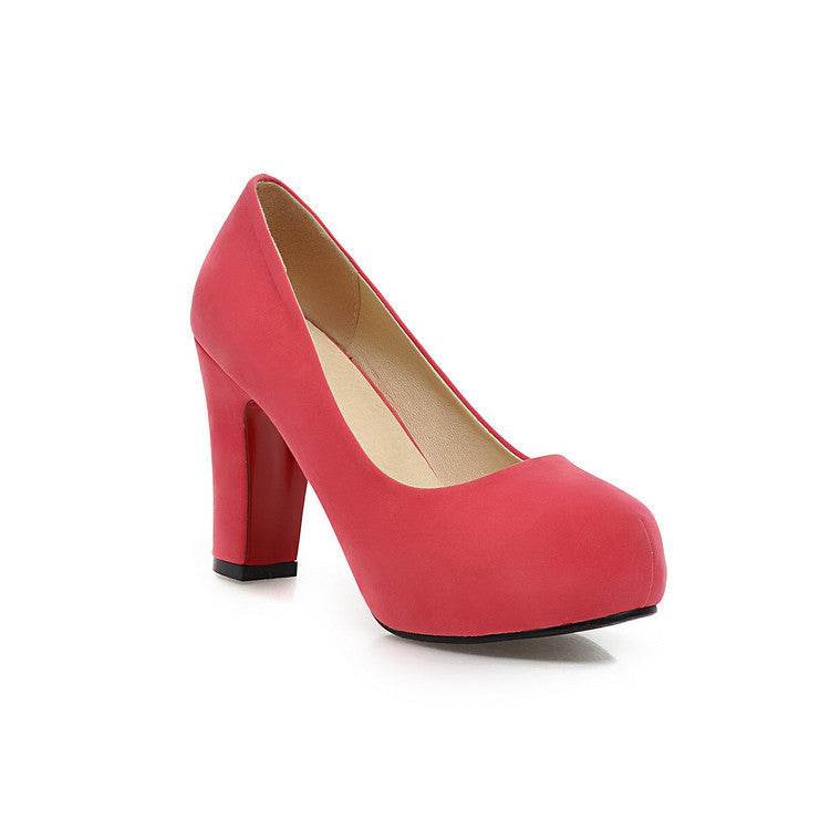 High heel round toe platform women's shoes - MYLUXURY LANE ENTERPRISE