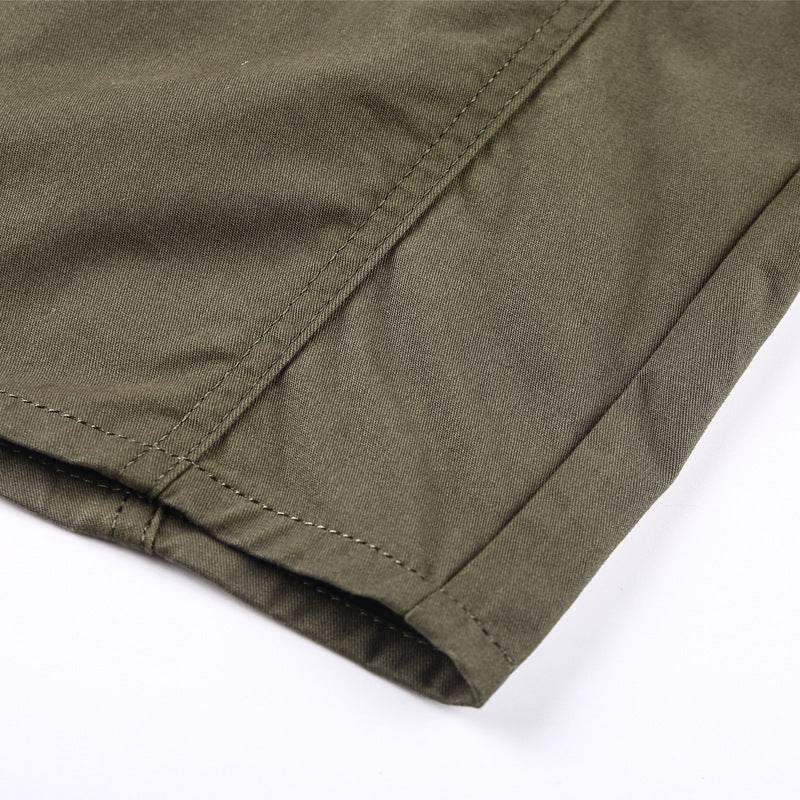 Men's Loose Long Sleeve Pocket Solid Color Shirt - MYLUXURY LANE ENTERPRISE