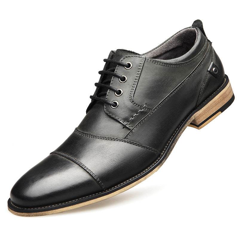 Leather lace-up casual shoes - MYLUXURY LANE ENTERPRISE