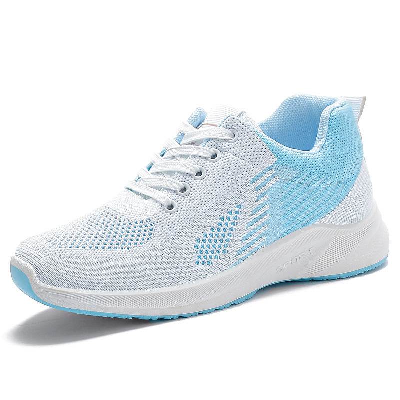 Women's Breathable Flying Woven Lace-up Fashionable Sports Shoes - MYLUXURY LANE ENTERPRISE