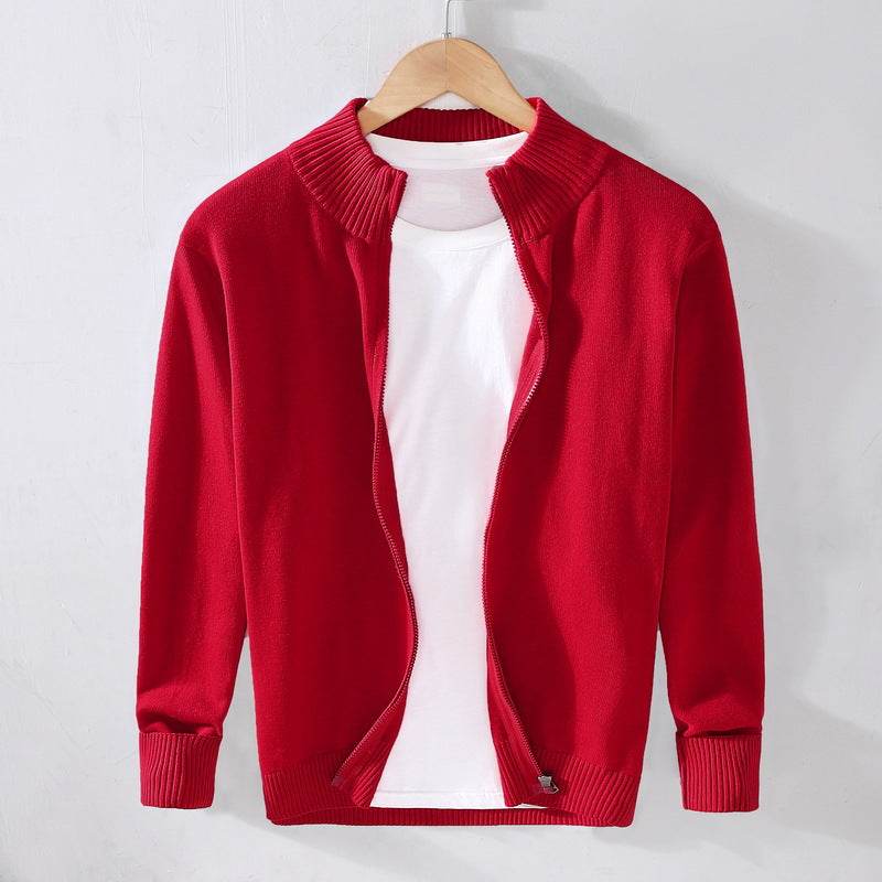 Men's Slim Basic Solid Color Sweater Top - MYLUXURY LANE ENTERPRISE