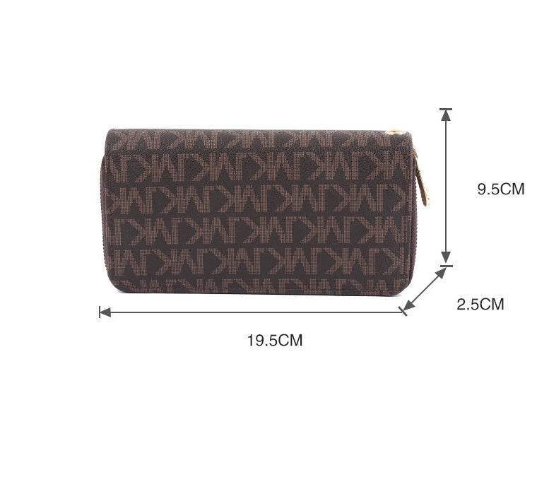 Printing Multiple Card Slots Large Capacity New Zipper Handbag - MYLUXURY LANE ENTERPRISE