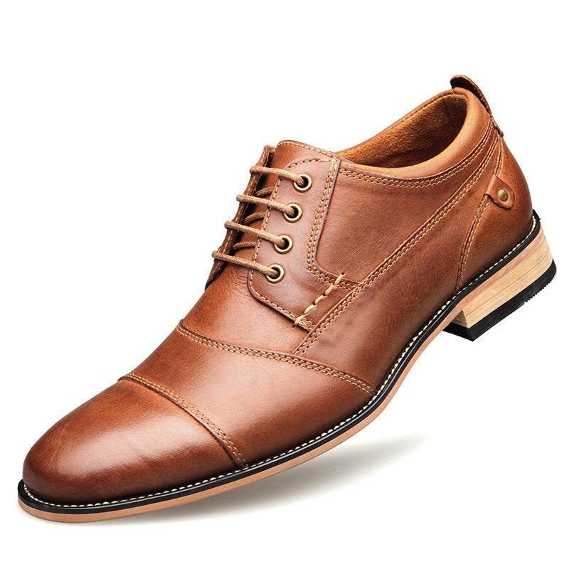 Leather lace-up casual shoes - MYLUXURY LANE ENTERPRISE