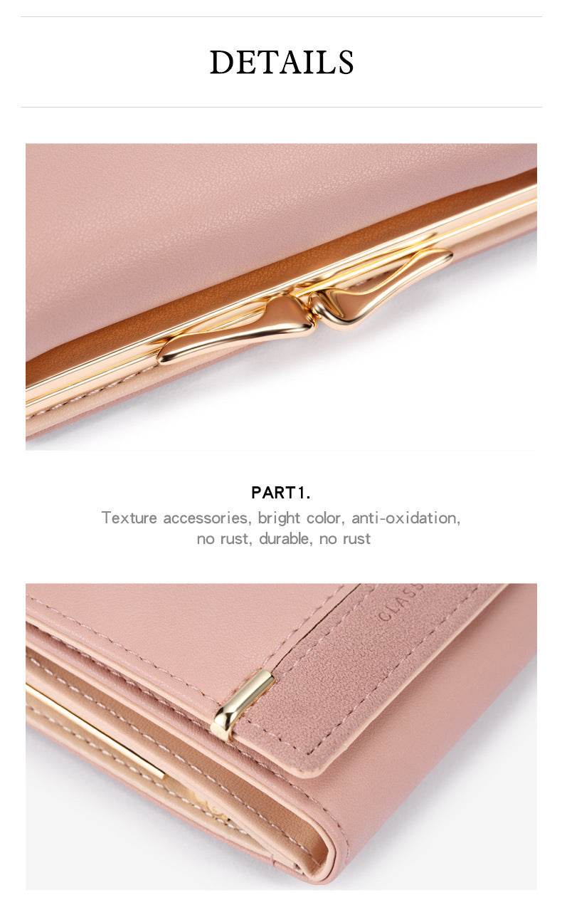 Vintage Women's Short Frosted Korean Version Zero Wallet - MYLUXURY LANE ENTERPRISE