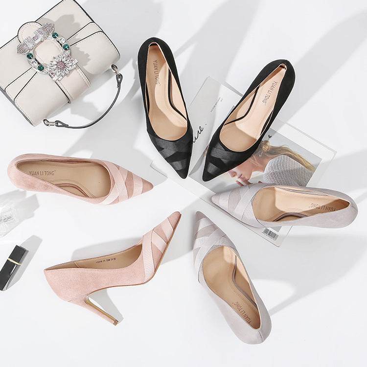 Shallow Mouth Pointed Super High Heel Women's Shoes - MYLUXURY LANE ENTERPRISE