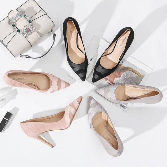 Shallow Mouth Pointed Super High Heel Women's Shoes - MYLUXURY LANE ENTERPRISE