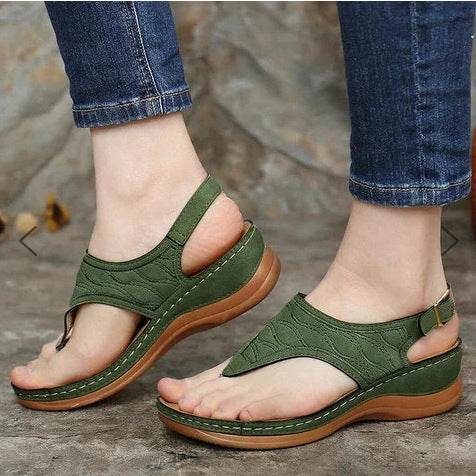 Summer Shoes Roman Retro Style Clip Toe Sandals Women Ankle Buckle Shoes - MYLUXURY LANE ENTERPRISE
