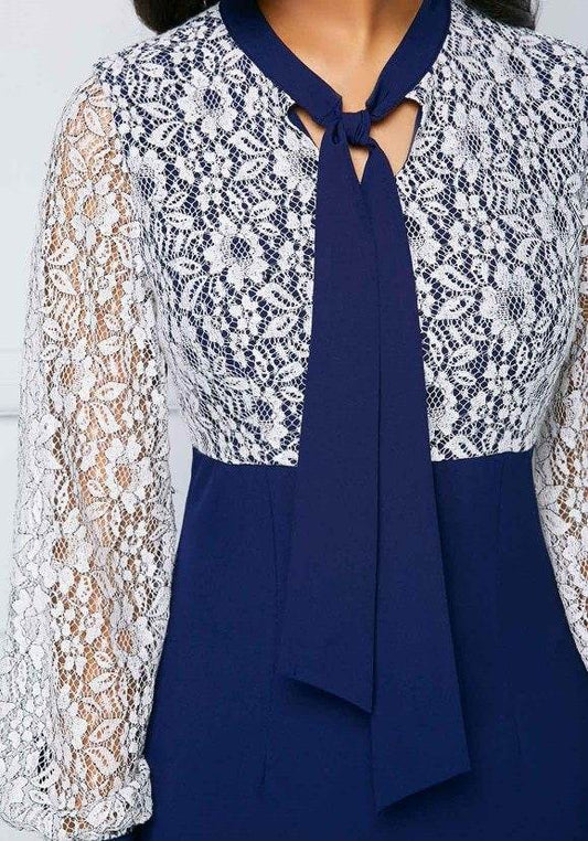 Lace office elegant dress - MYLUXURY LANE ENTERPRISE