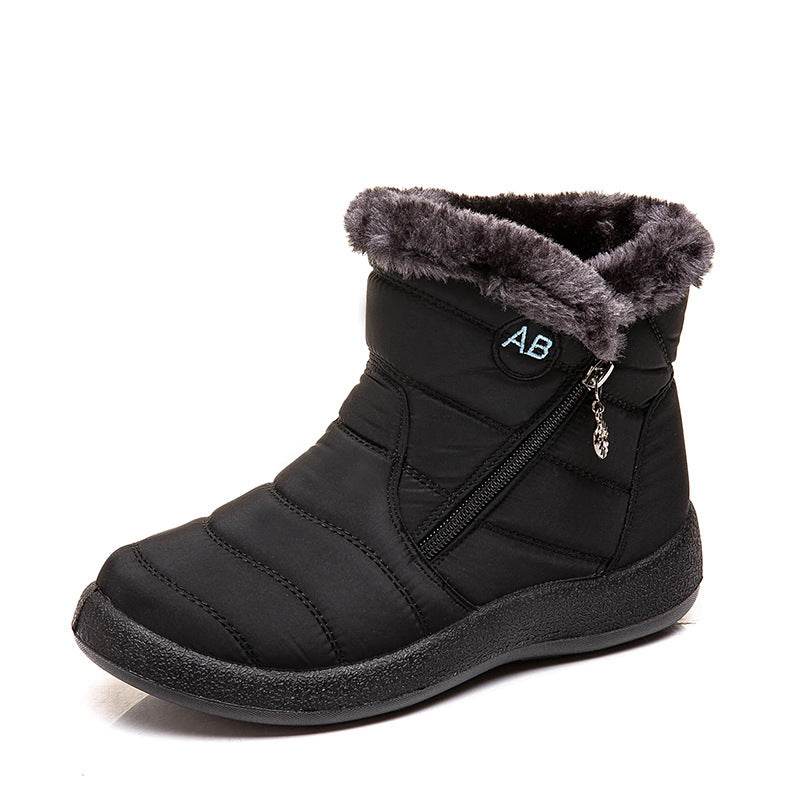 Waterproof Snow Boots Plush Warm Winter Shoes Casual Lightweight Ankle Boots - MYLUXURY LANE ENTERPRISE