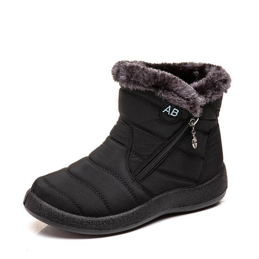 Waterproof Snow Boots Plush Warm Winter Shoes Casual Lightweight Ankle Boots - MYLUXURY LANE ENTERPRISE
