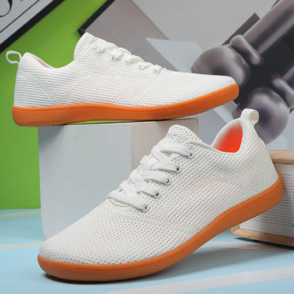 Wide Toe Breathable Shoes Flying Woven Slip-on Walking Shoes Casual Flat Training Shoes - MYLUXURY LANE ENTERPRISE