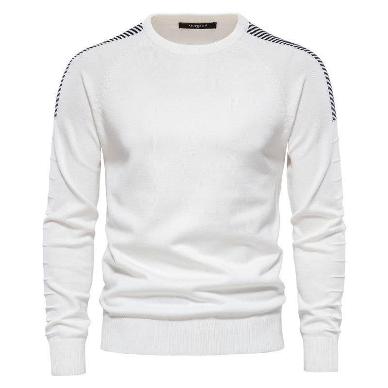 Men Casual Crew Neck Plus Size Sweater - MYLUXURY LANE ENTERPRISE