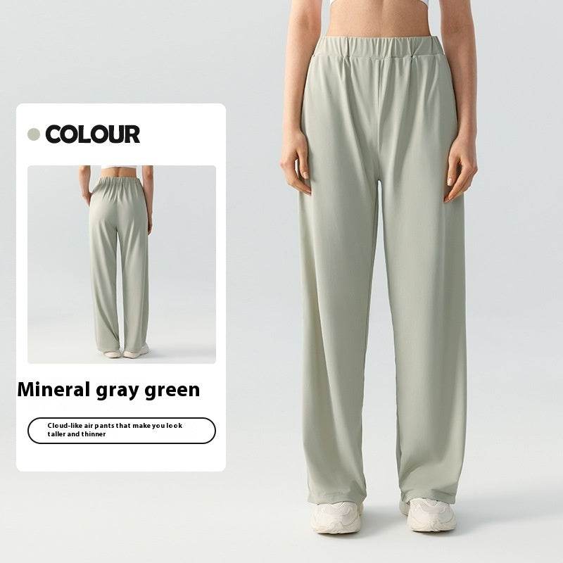 Women's Fashion Loose Casual Slim-fit Draping Double Pockets Yoga Pants - MYLUXURY LANE ENTERPRISE