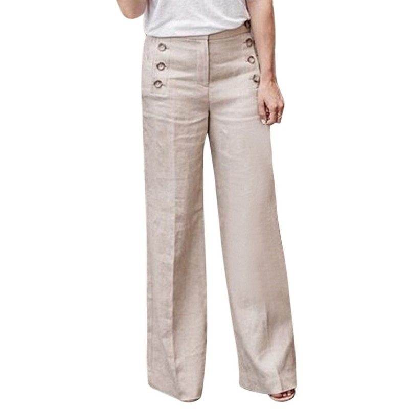 Button wide leg pants - MYLUXURY LANE ENTERPRISE